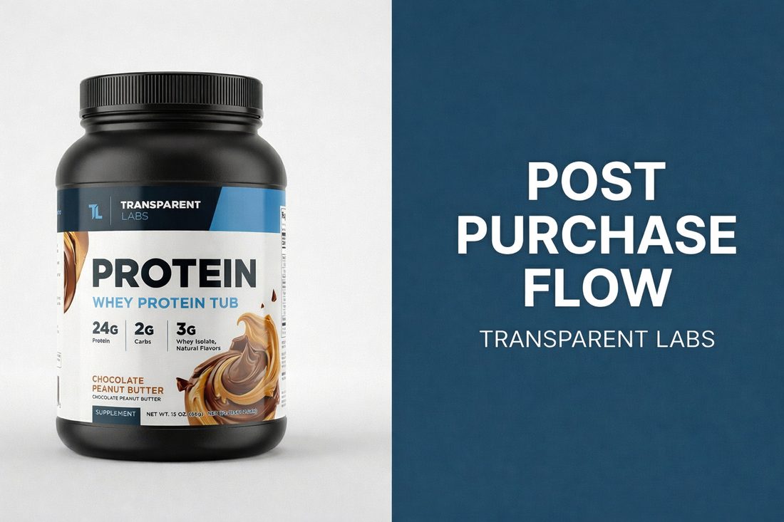 Post-purchase flow — Transparent Labs
